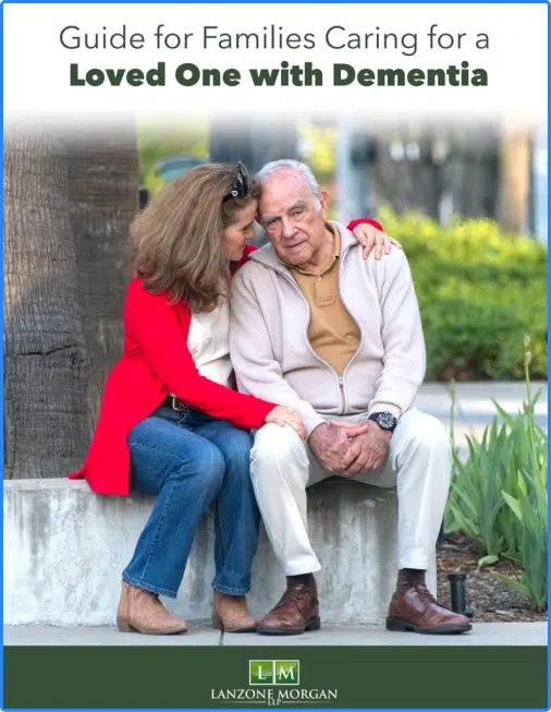 cover of guide titled "Guide for Families Caring for a Loved One with Dementia"