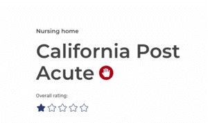 Screenshot of the page showing red hand icon besides the facility name